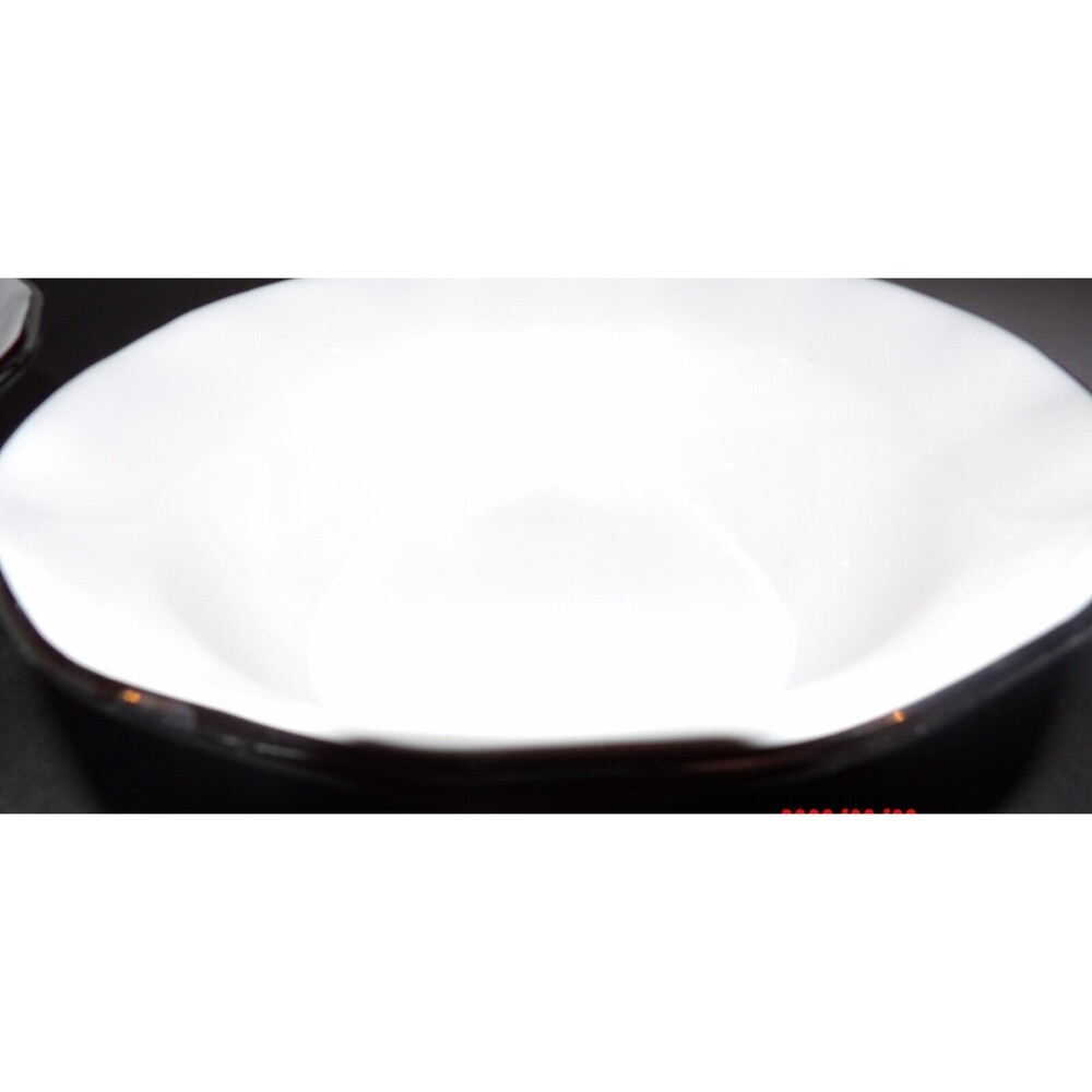 2 CERAMICHE TADINATE Soup Cereal Bowls Platinum Trim Ceramic Italy Pottery